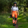 英國 Arbortec 專業進階版鏈鋸防護褲 女款 ATHV4060(F)  Breatheflex Pro Women's Chainsaw Trousers Design A Class 1 | 橘色
